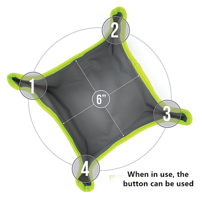 Reflect Light Oxford Cloth Foldable Pet Feeder Bowls Feeding Eating And Drinking Water