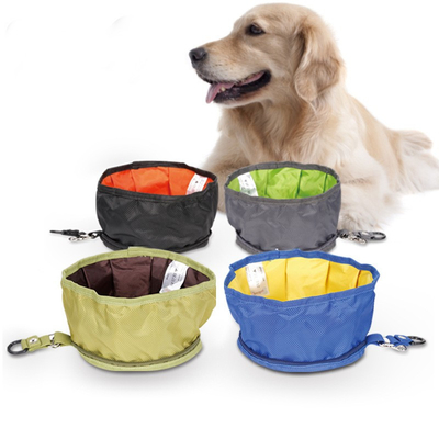 Lightweight Nylon Portable Dog Bowl Outdoor Waterproof  200g