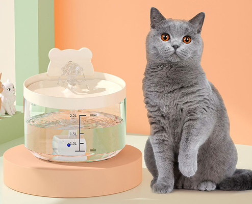Large Capacity Ceramic Pet Water Fountain For Cats Dogs