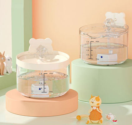 Large Capacity Ceramic Pet Water Fountain For Cats Dogs