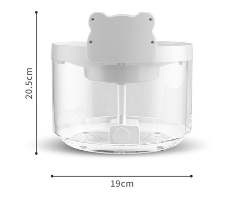Large Capacity Ceramic Pet Water Fountain For Cats Dogs