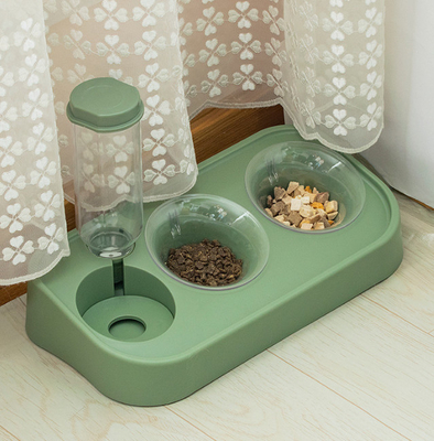 Ceramic Automatic Cat Feeder Dry Wet Depart For Cats