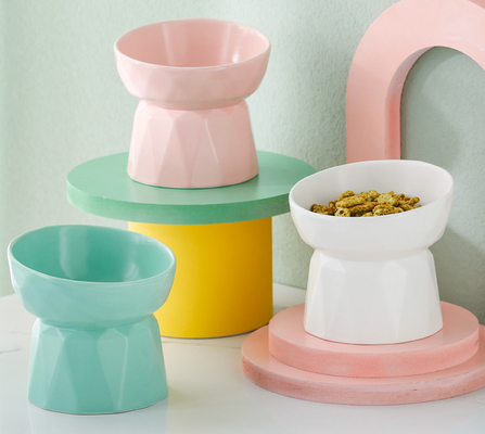 ABS Pet Feeder Elevated Cat Dishes For Food Water