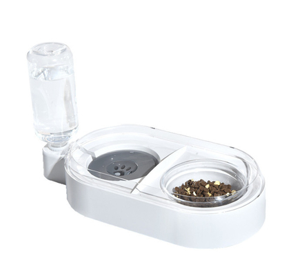 Ceramic Pet Feeder Bowls Set 15 Degree Tilted Platform For Water Food