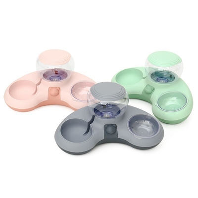 Crescent Moon Automatic Food Water Bowl Anti Upset Dog Basin