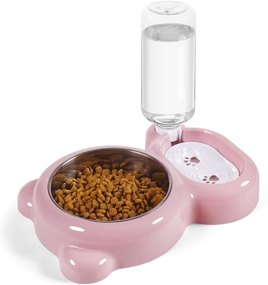 Detachable Pet Water Food Bowl Stainless Steel Automatic Water Dispenser For Small Dogs