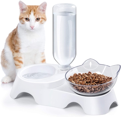 Detachable Automatic Pet Water Food Bowl Set Stainless Steel