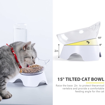 Detachable Automatic Pet Water Food Bowl Set Stainless Steel