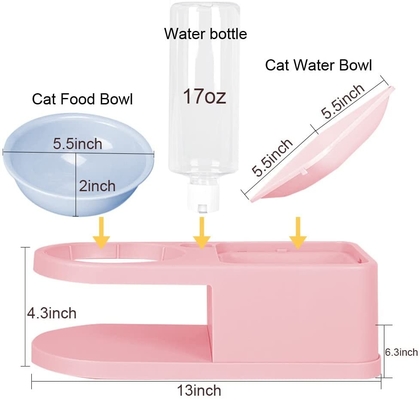 2.5L Steel Pet Water Dispenser Automatic Water Bowl For Small Dogs