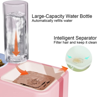 2.5L Steel Pet Water Dispenser Automatic Water Bowl For Small Dogs