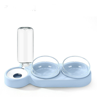 Anti Overturning Double Cat Water Bowl Automatic Water Storage For Protecting Cervical Spine