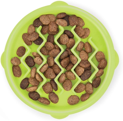 Interactive Cat Puzzle Bowl Non Slip Slow Feeder ABS