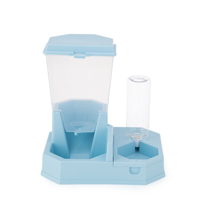 Auto Gravity Pet Feeder Non Spill Water Dispenser 2 In 1