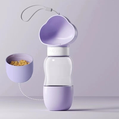 Plastic Portable Pet Water Dispenser Dog Out Traveling Cup