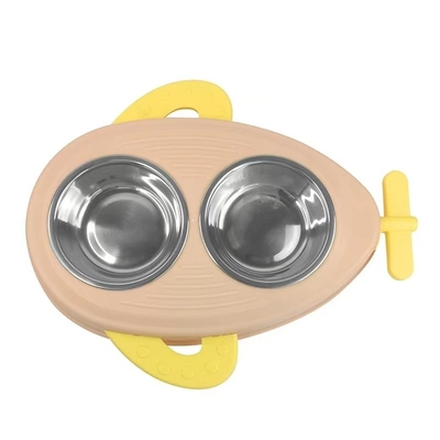 PP Anti Choking Slow Food Bowl Combination Cat Feeder Bowl