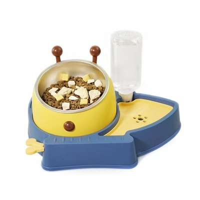 PP Anti Choking Slow Food Bowl Combination Cat Feeder Bowl