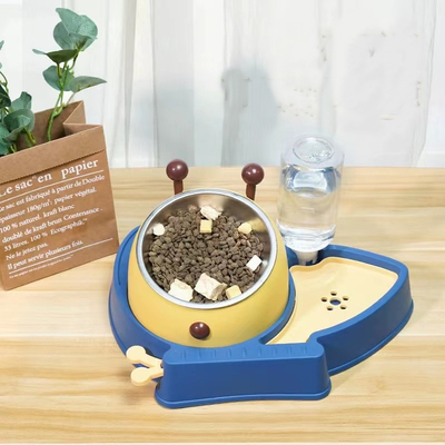 PP Anti Choking Slow Food Bowl Combination Cat Feeder Bowl