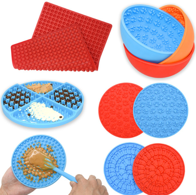 Anxiety Relief Dog Slow Feeder Cat Wet Food For Lick Training