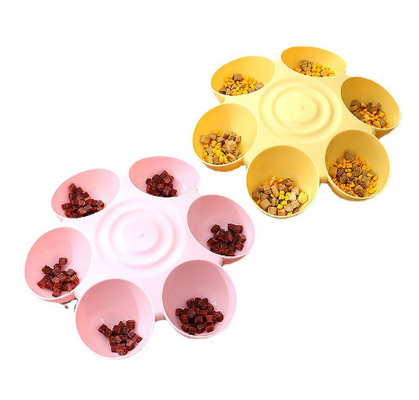 Removable Multiple Cat Feeder Bowls ABS For Food Water
