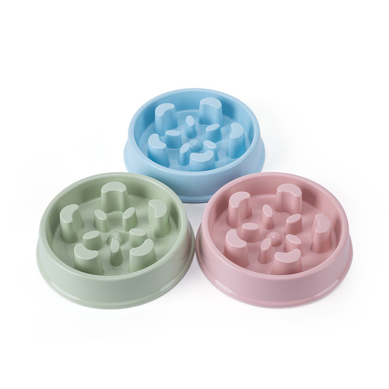 PP Material Slow Chewy Slow Feeder Bowl For Cats Dogs Indoor Outdoor Eating