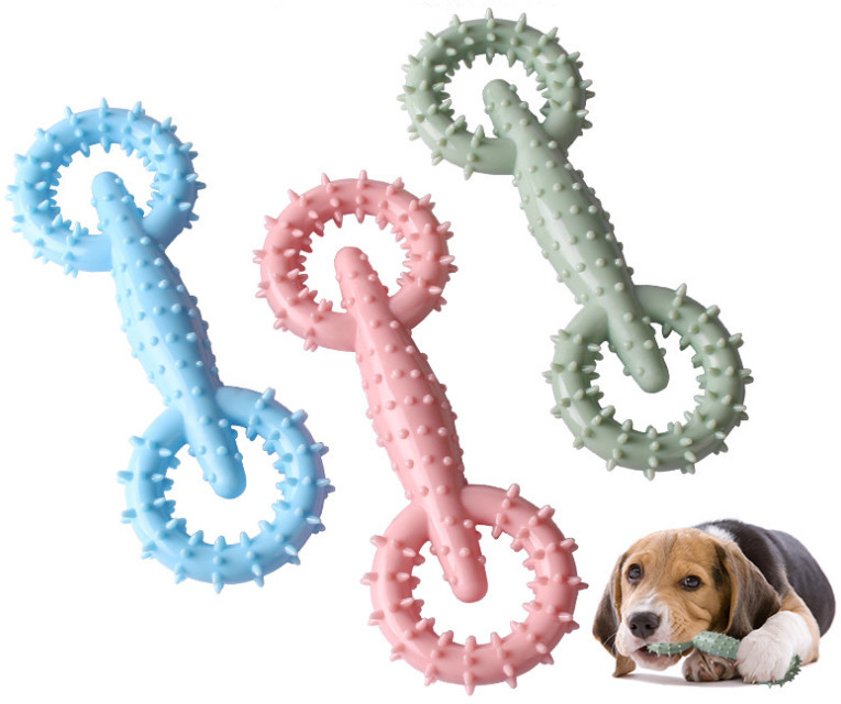 Natural Rubber Teething Dog Interactive Toy For Aggressive Chewers Large Breed