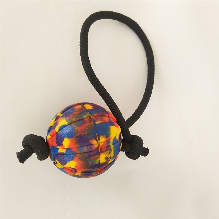 Portable Rope EVA Floating Dog Ball Toy Bite Resistant Training Frisbee
