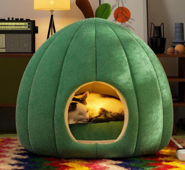 Tunnel Bed For Cats With Central Mat For Kitten,Cat,Puppy
