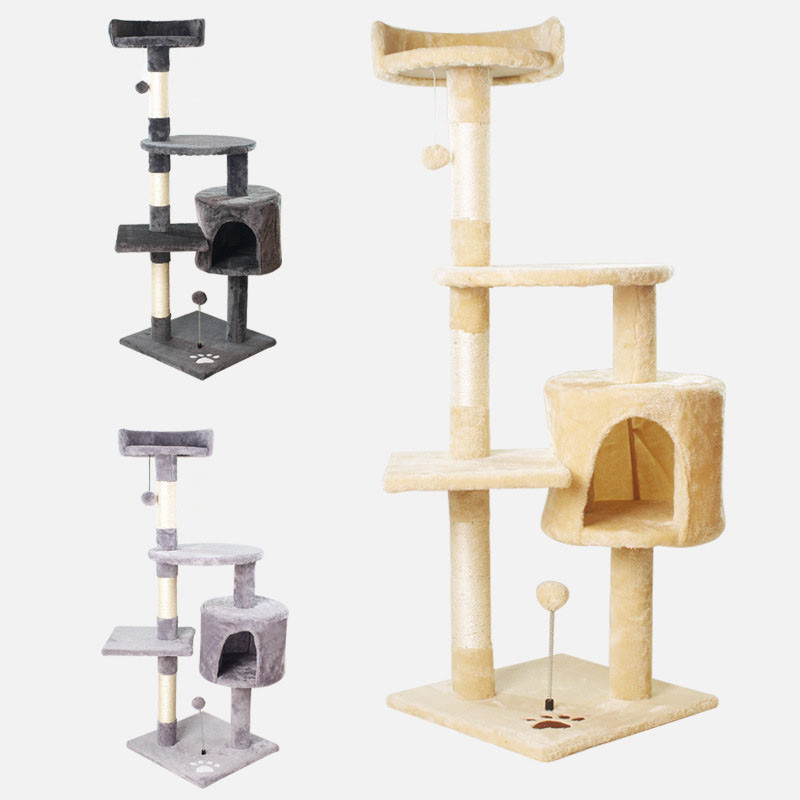 Wood Fluff Cat Christmas Tree Cute Moonlight Cat Climbing Frame
