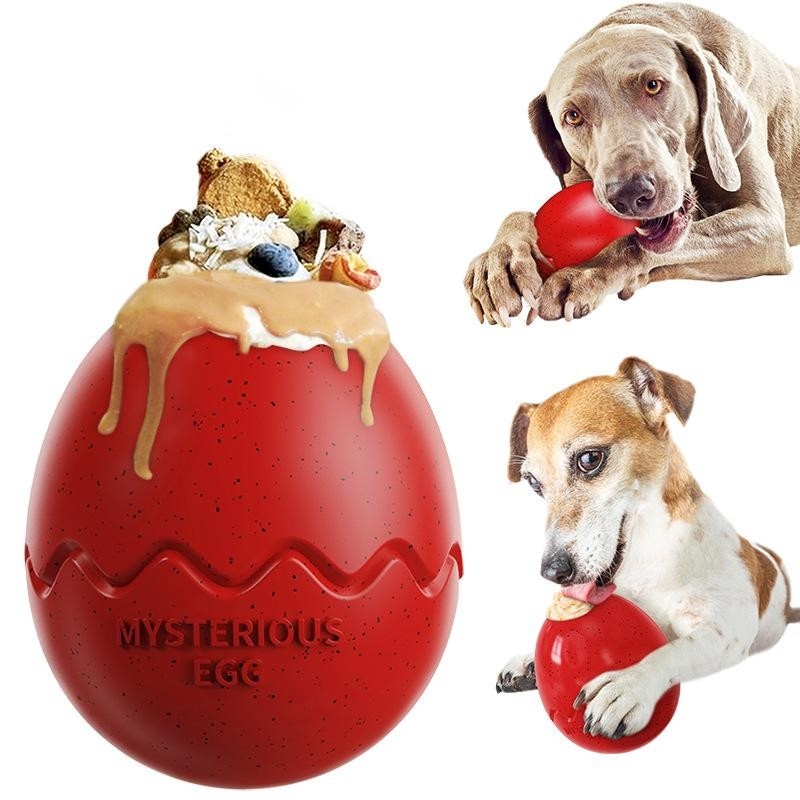 Stuffed Dog Top Slow Food Pet Tough Chew Toys