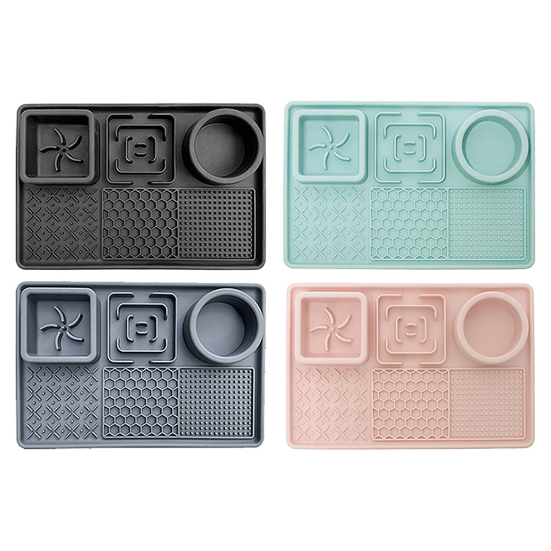 Dog Licking Mat Slow Food Bowl Food Grade Silicone With Suction Cup Pet Bowl