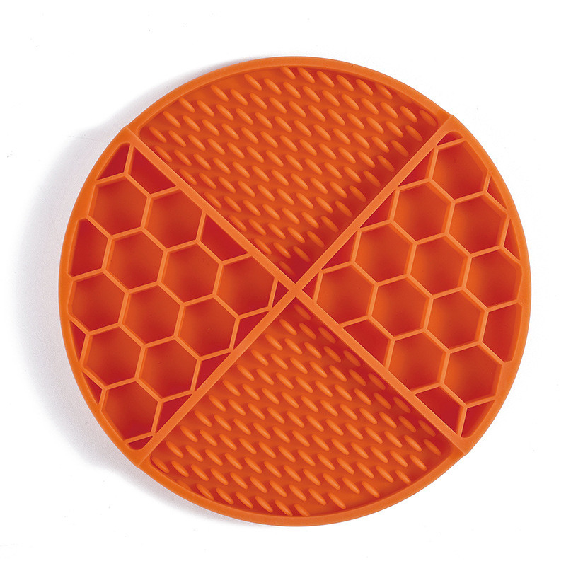 New Pet Honeycomb Licking Pad Anti-Choking Anti-Vomiting Stress-Relieving Pet Slow Food Mat