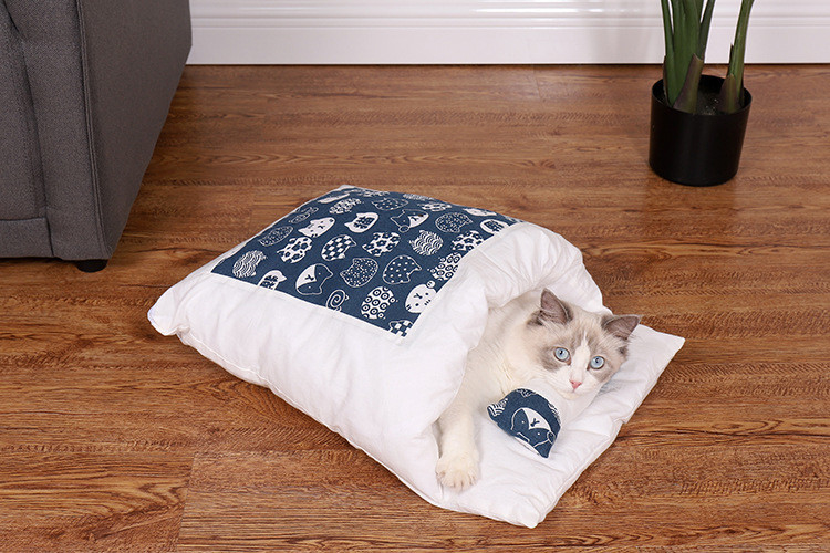Cat Nest Cloth Closed Pet Bed Mat For Durability And Cozy Comfort