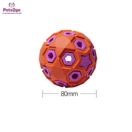 Lightweight Red rubber 81x62mm Dog Fetch Ball