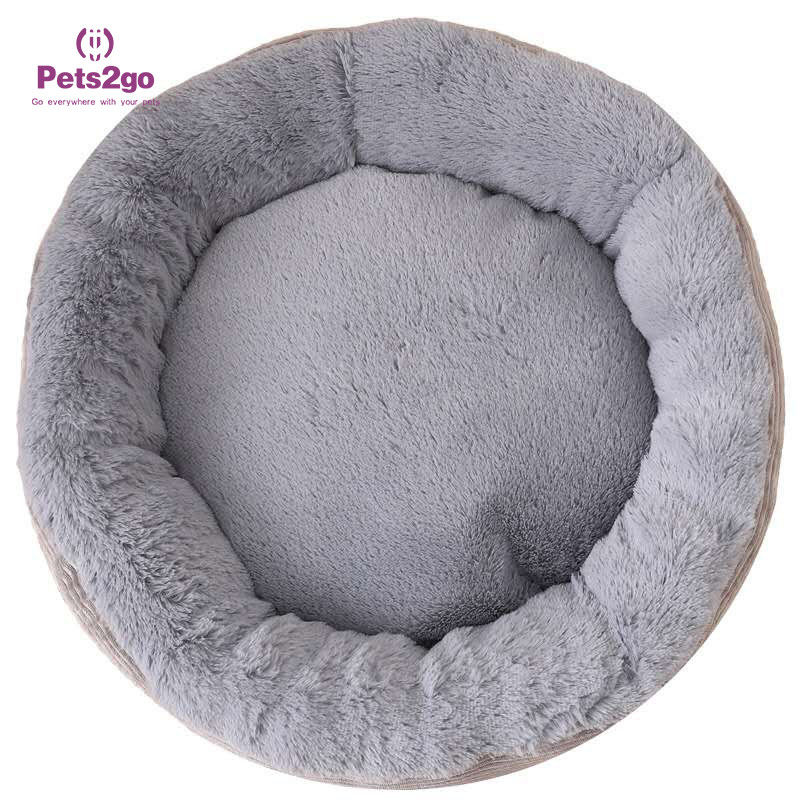Oem Donut Shape Faux Fur Pet Bed Mat For Better Sleep