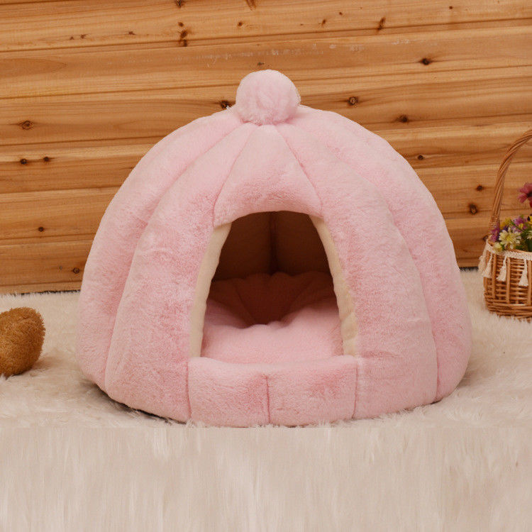 Deep Sleep Circular Semi Closed Odm Cat Nest Bed 56x48cm