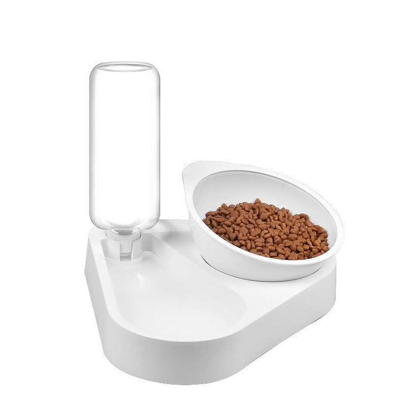 Self Feeding Raised Dog Bowls For Small Dogs Adjustable Non Spill
