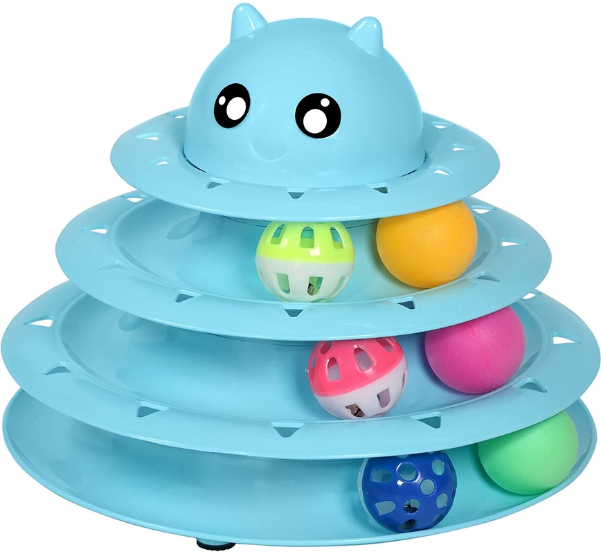 Cat Best Interactive Pet 3 Level Turntable Cat Toys Balls Pet Toys