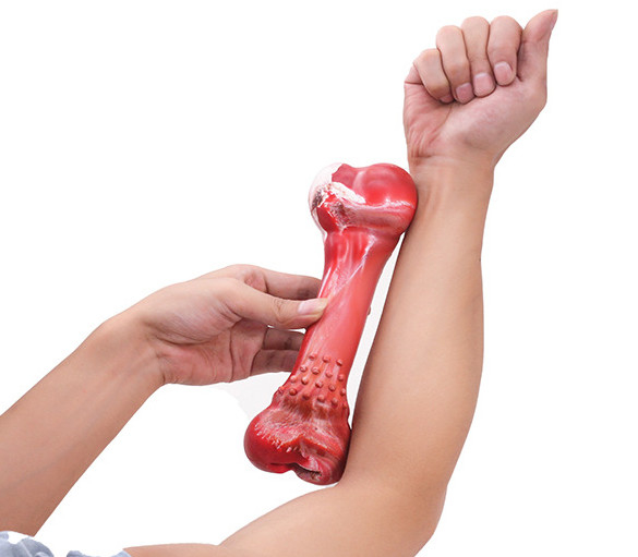 Large Rubber Chew Bones For Dogs Puzzle Toys For Aggressive Chewers