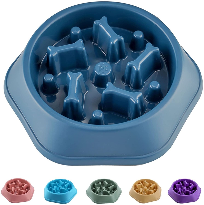 Dog Slow Feeder Bowl For Medium Small Dogs & Puppies To Slow Down Eating