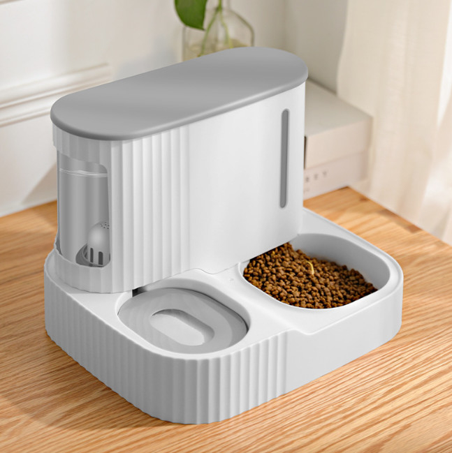 ABS Slow Automatic Cat Feeder And Water Dispenser