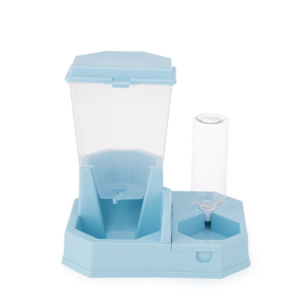 Auto Gravity Pet Feeder Non Spill Water Dispenser 2 In 1