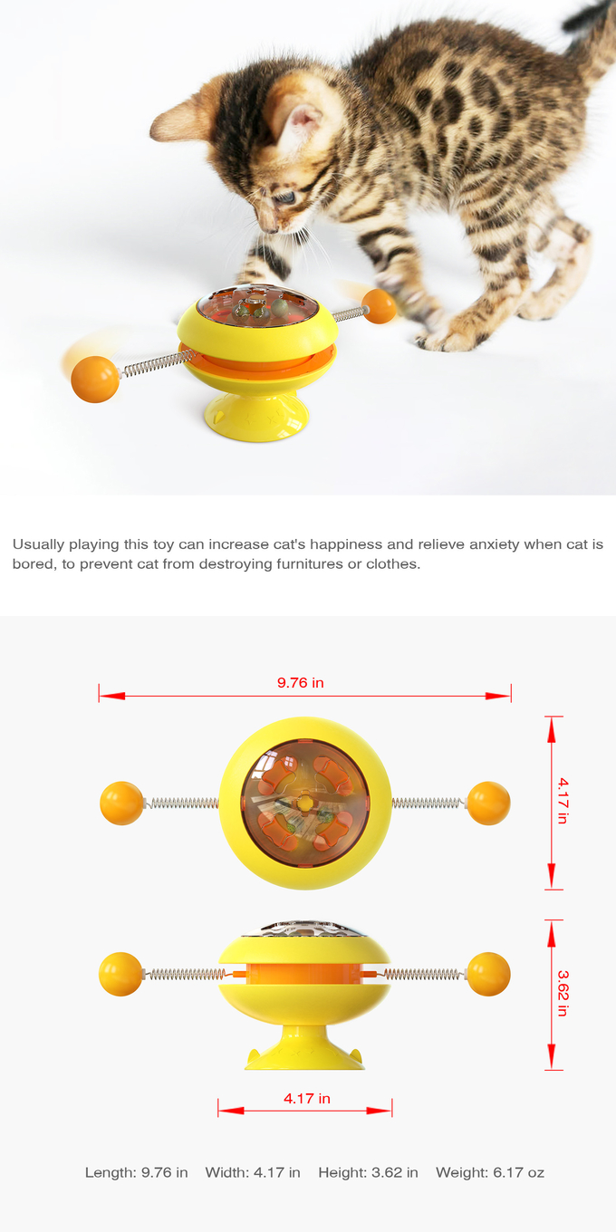 circular turntable cat toy