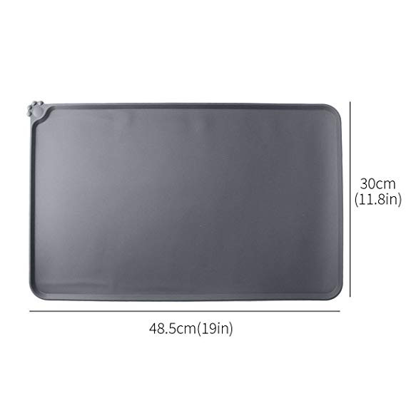 Dog 18.5" X 11.5" Dishwasher Safe Silicone PET Feeding Mat